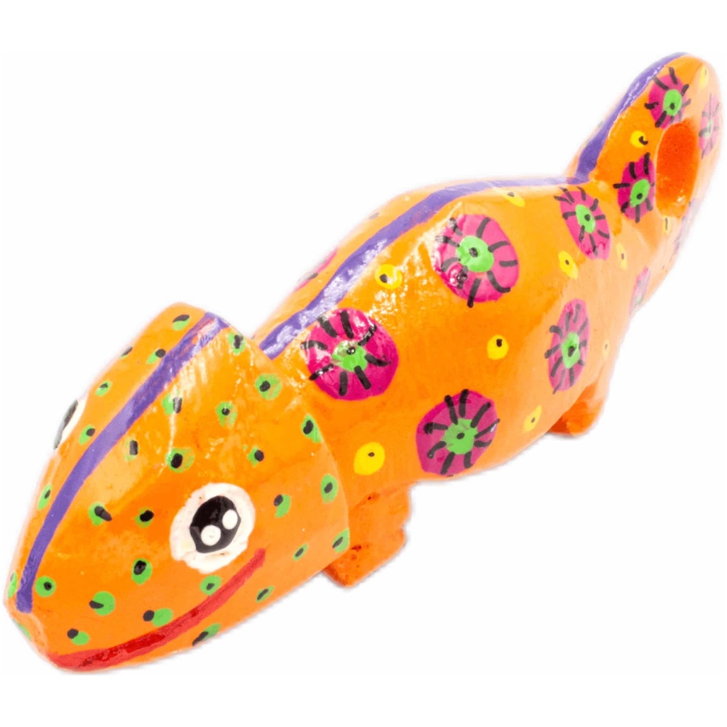 handmade painted wood hippo 2