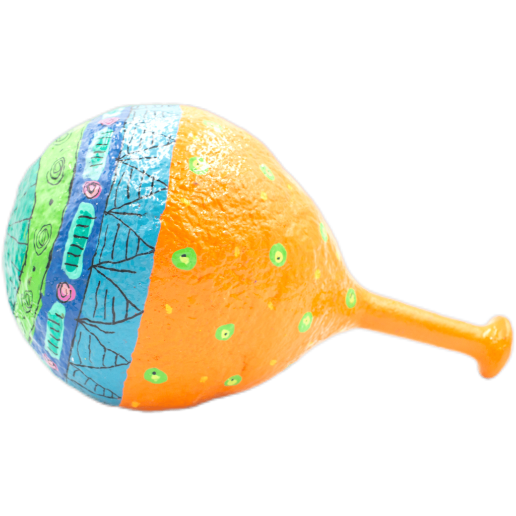 Paper Plate Rattle Handmade & Painted Paper Mache Rattle - Crafts of Africa