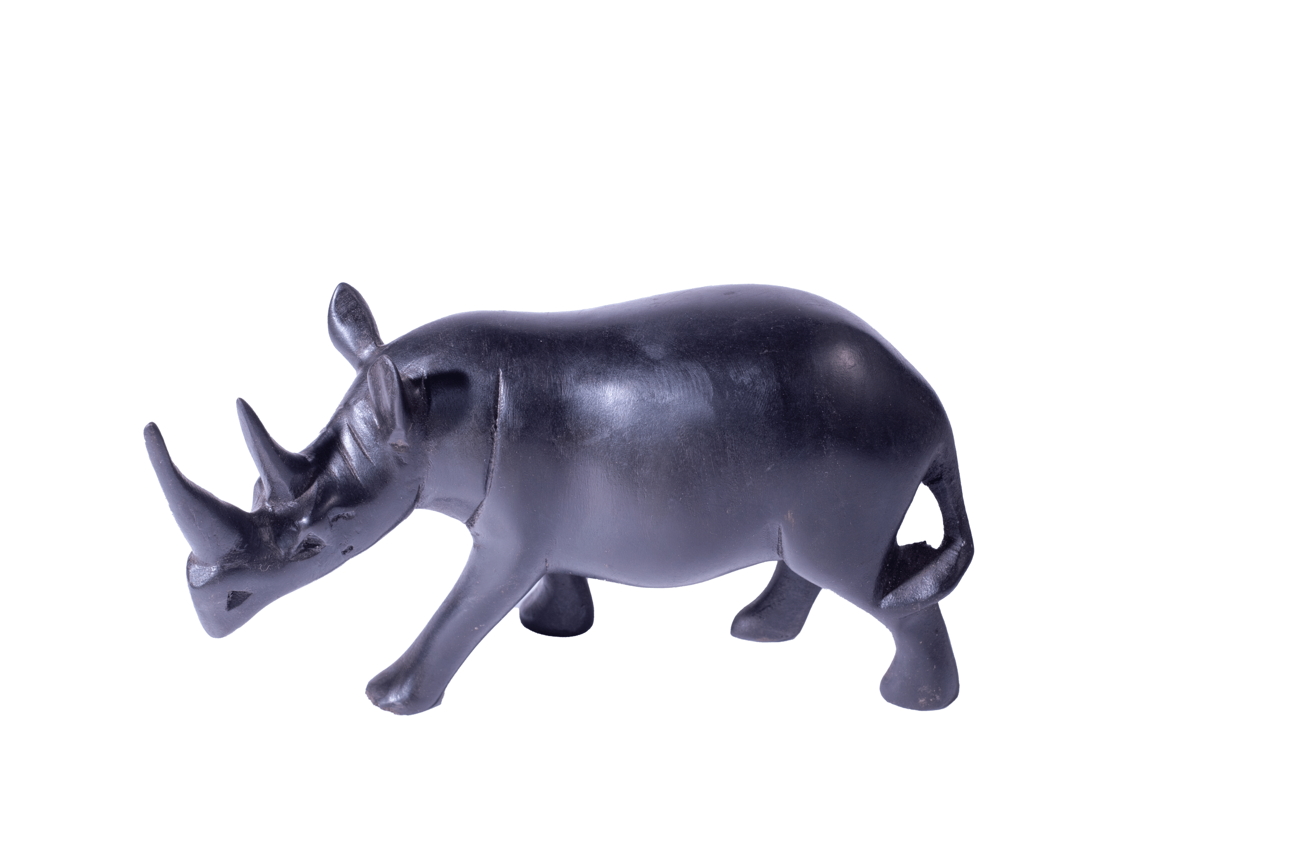 wooden rhinocerous black 25