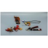 assorted wooden keychains