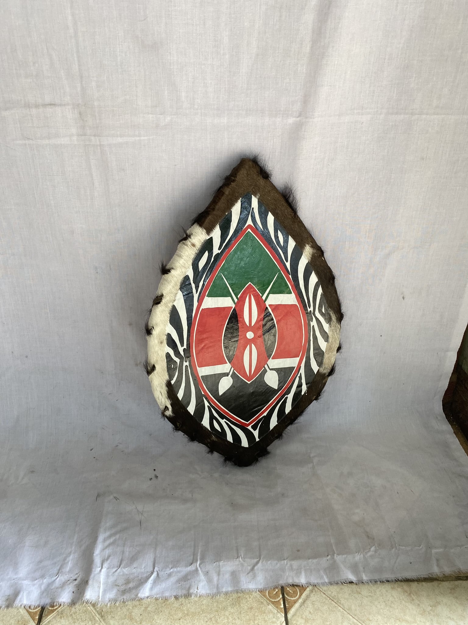 shield with kenyan flag