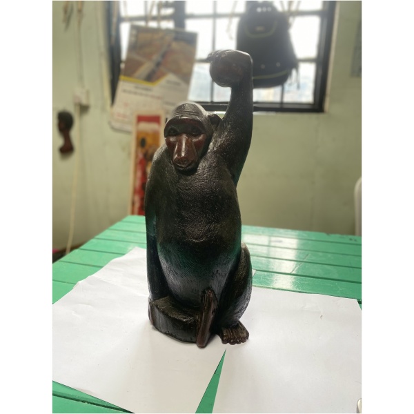 wooden baboon