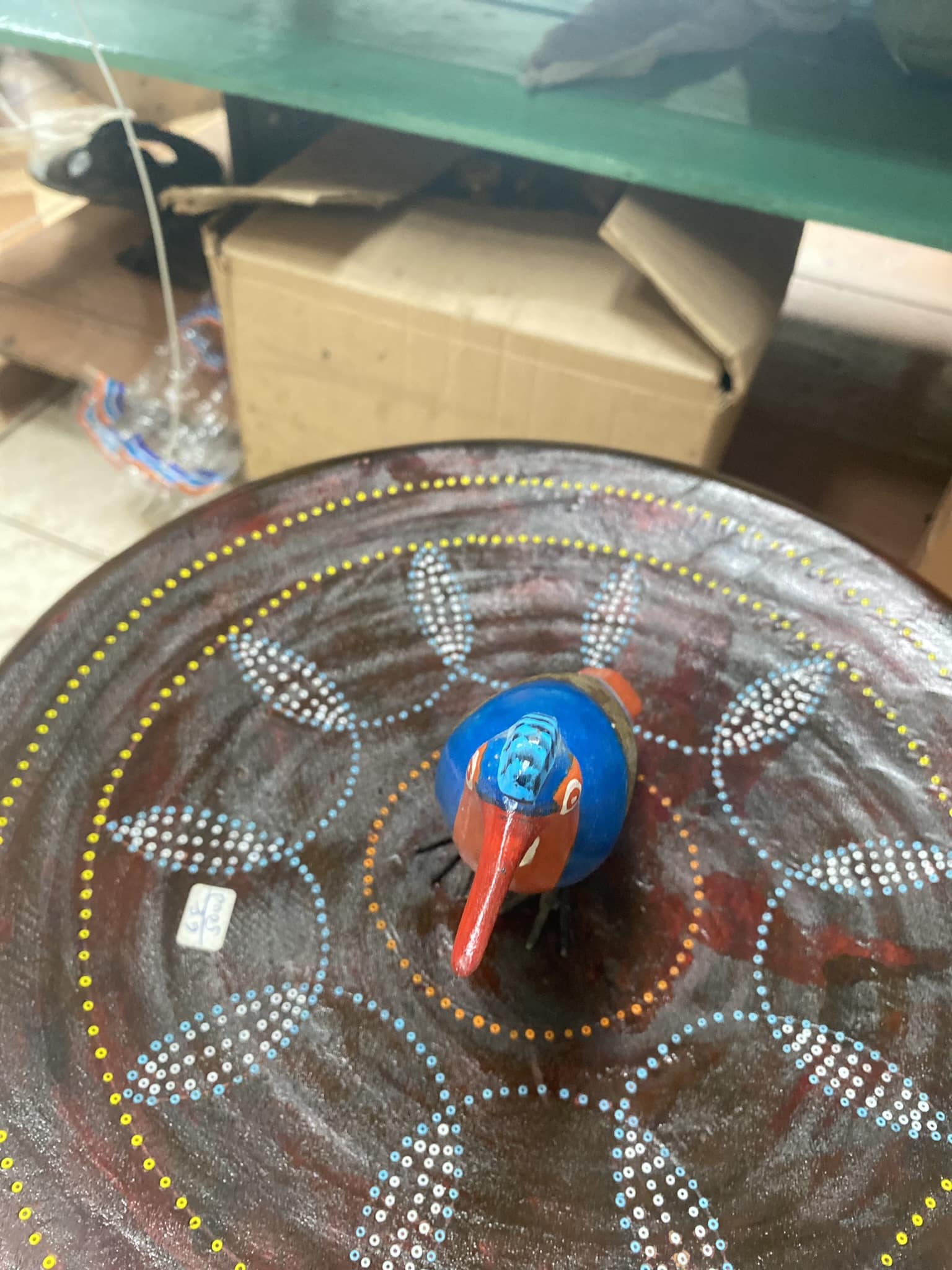wooden blue bird 2
