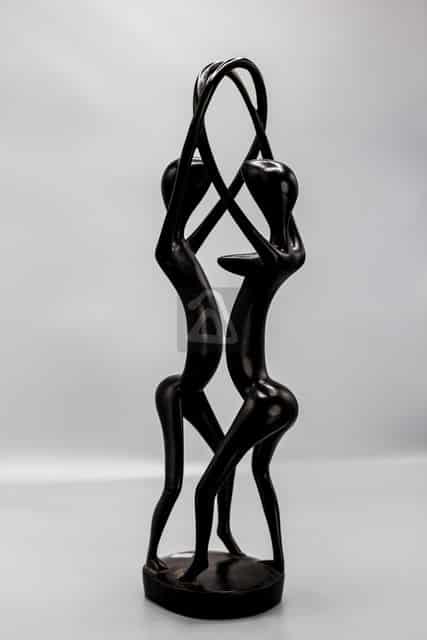 wooden couple dancing 2