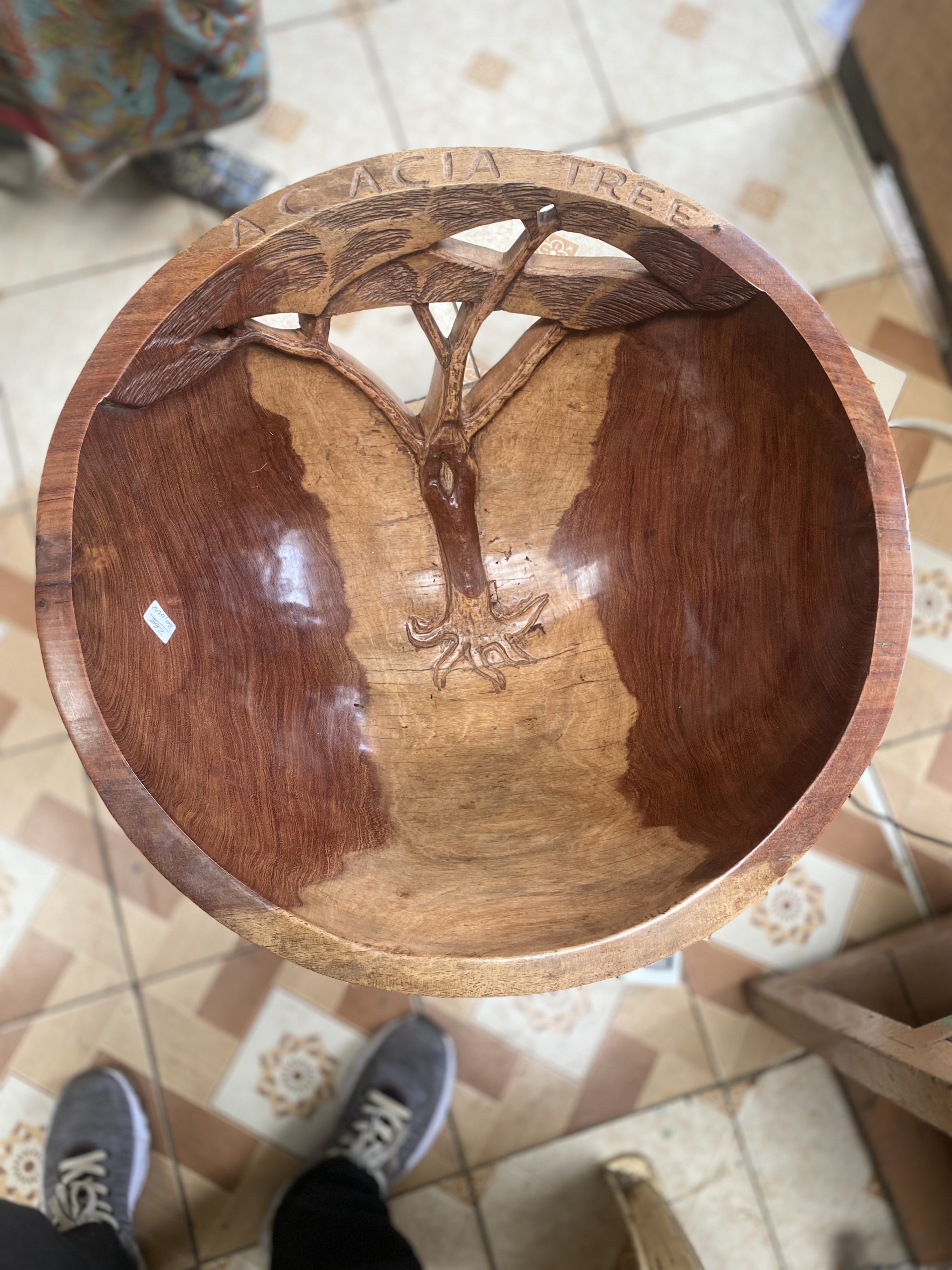 wooden decorative large bowl
