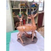 wooden gazelles with fawn 2