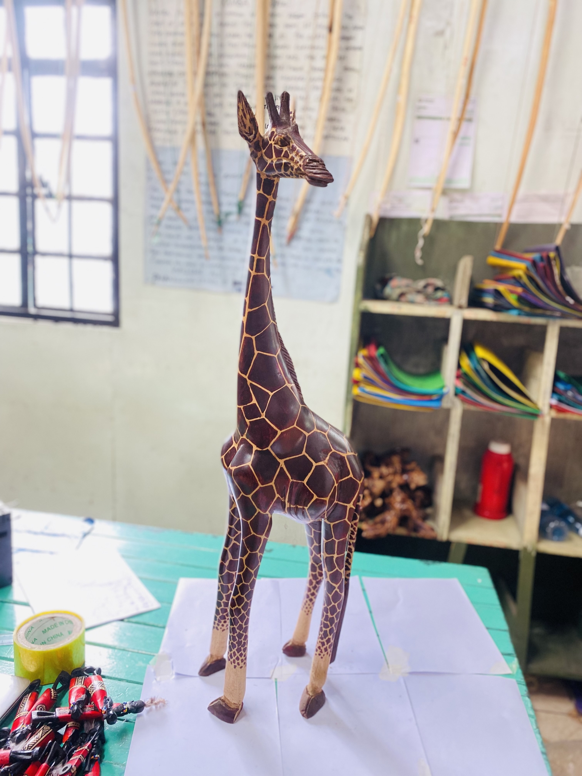 wooden giraffe big