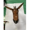 wooden giraffe mask wall art 2