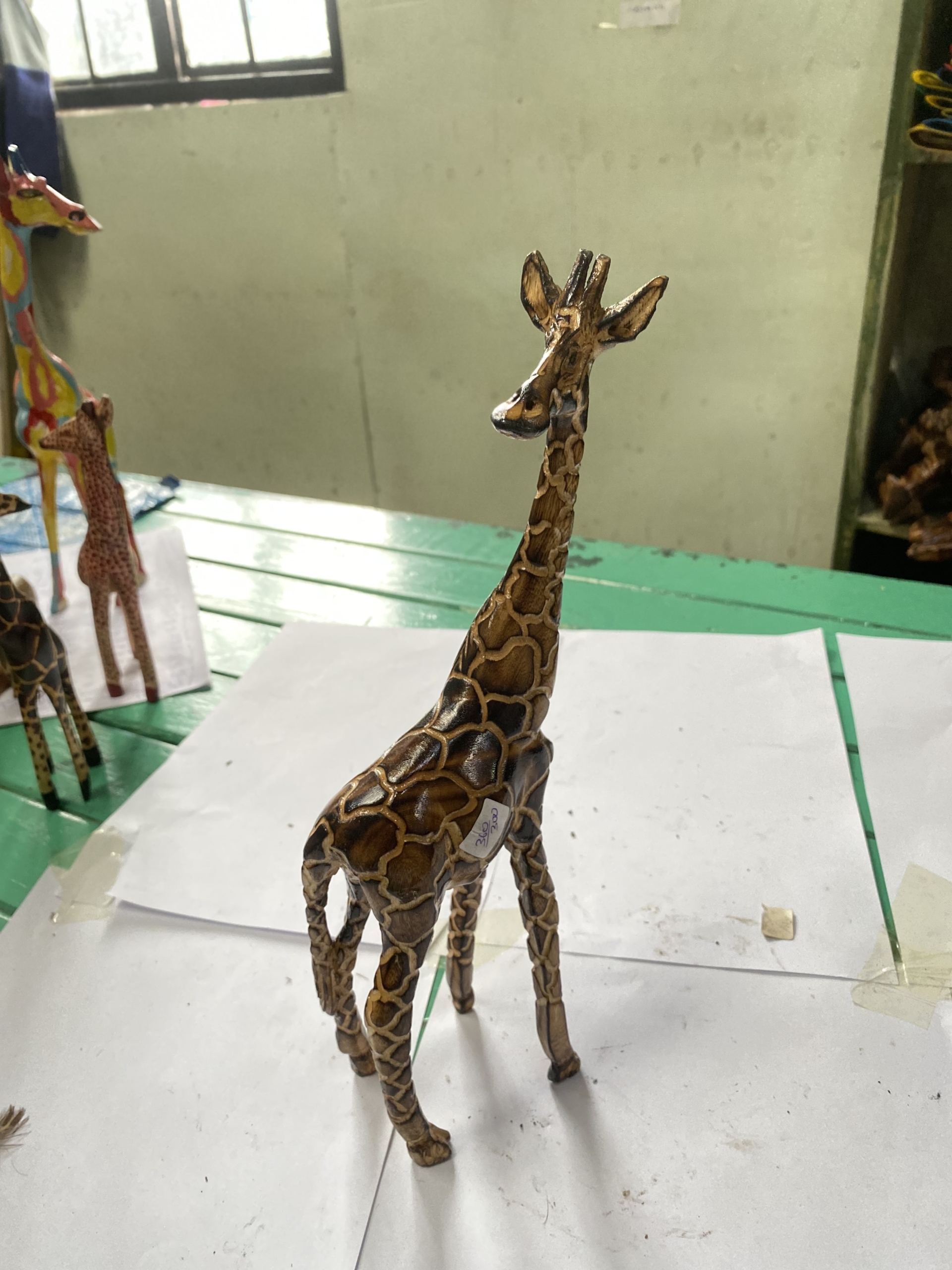 wooden giraffe medium