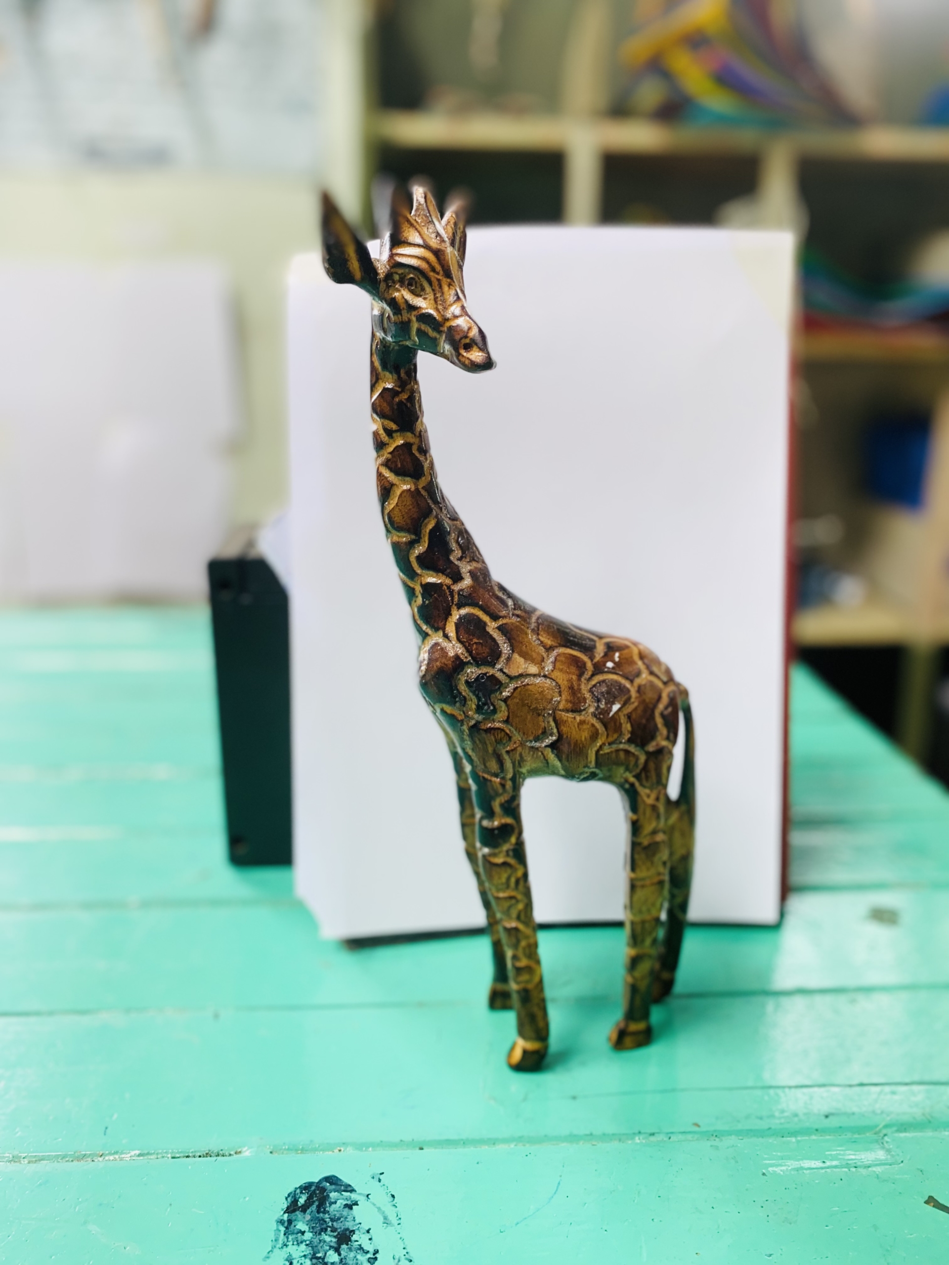 wooden giraffe