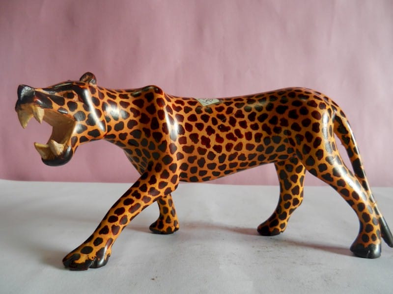 wooden leopard