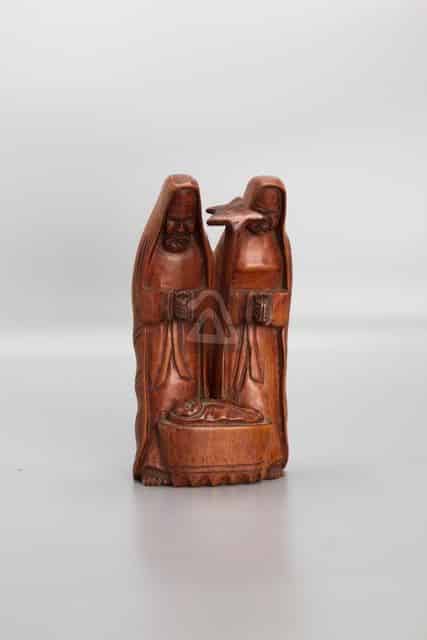wooden marry joseph and baby jesus