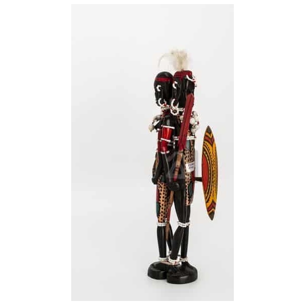 wooden masai warriors