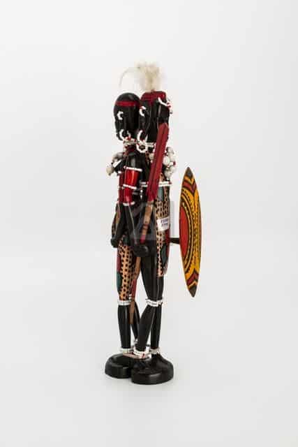 wooden masai warriors