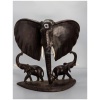 wooden three elephants