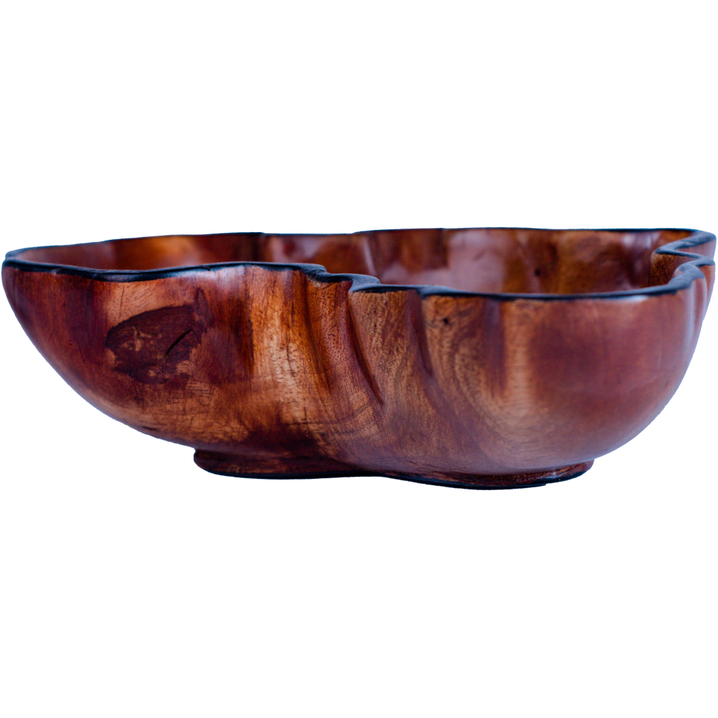 Oval Bowl with African Map Pattern - Crafts of Africa